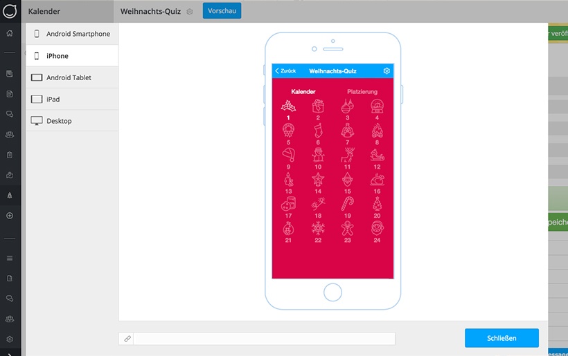 Adventskalender Plugin Preview Quiz