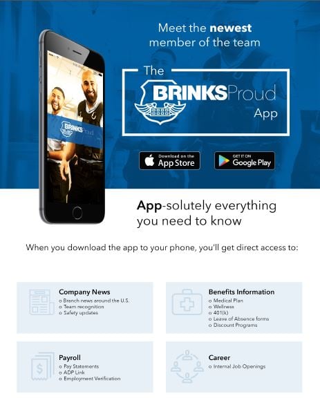 BrinksProud Flyer, employee-app BrinksProud Flyer, employee-app