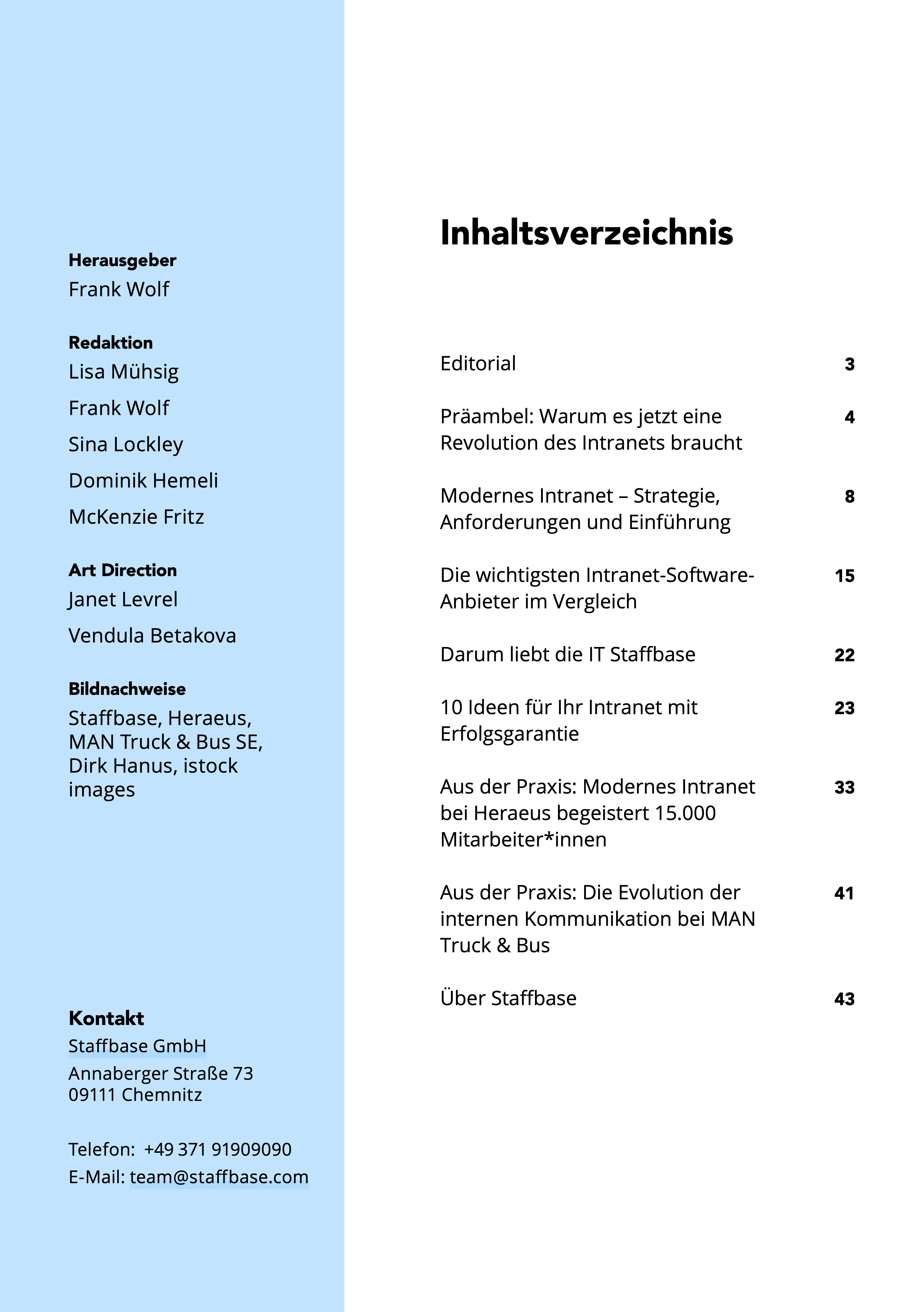 Intranet-Booklet-Inhaltsverzeichnis