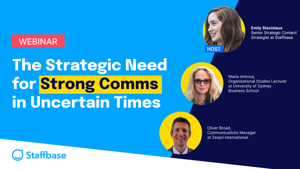 APAC Webinar - The Strategic Need for Strong Comms in Uncertain Times