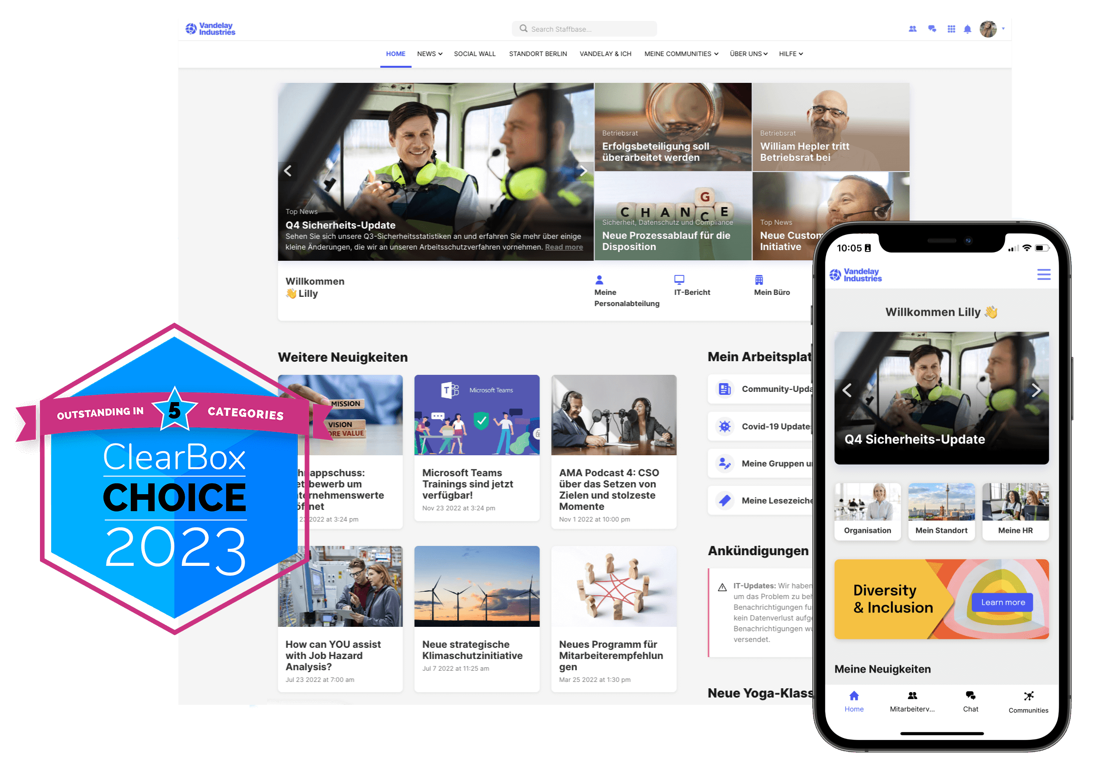 Intranet Landing Page Hero