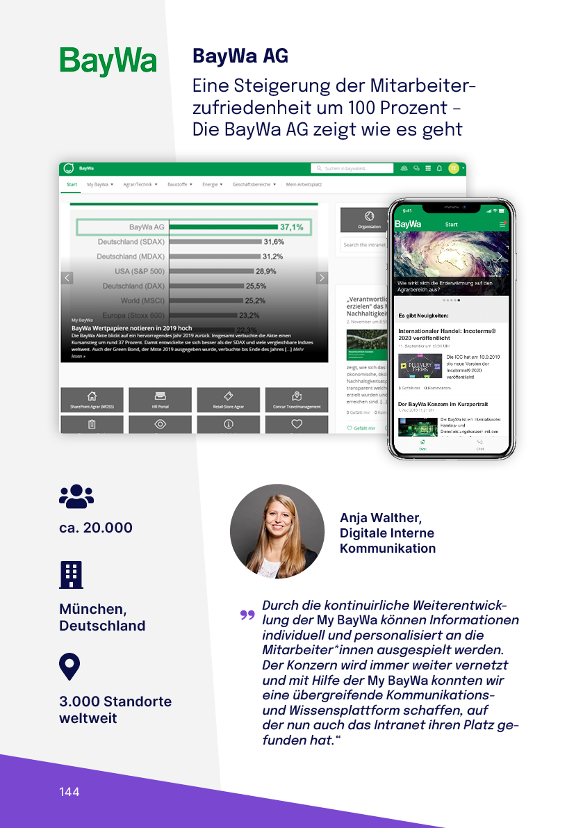 Cover Slider BayWa Seite 1 - Das große Buch der Mitarbeiter-Apps