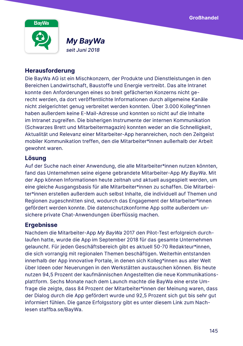 Cover Slider BayWa Seite 2 - Das große Buch der Mitarbeiter-Apps