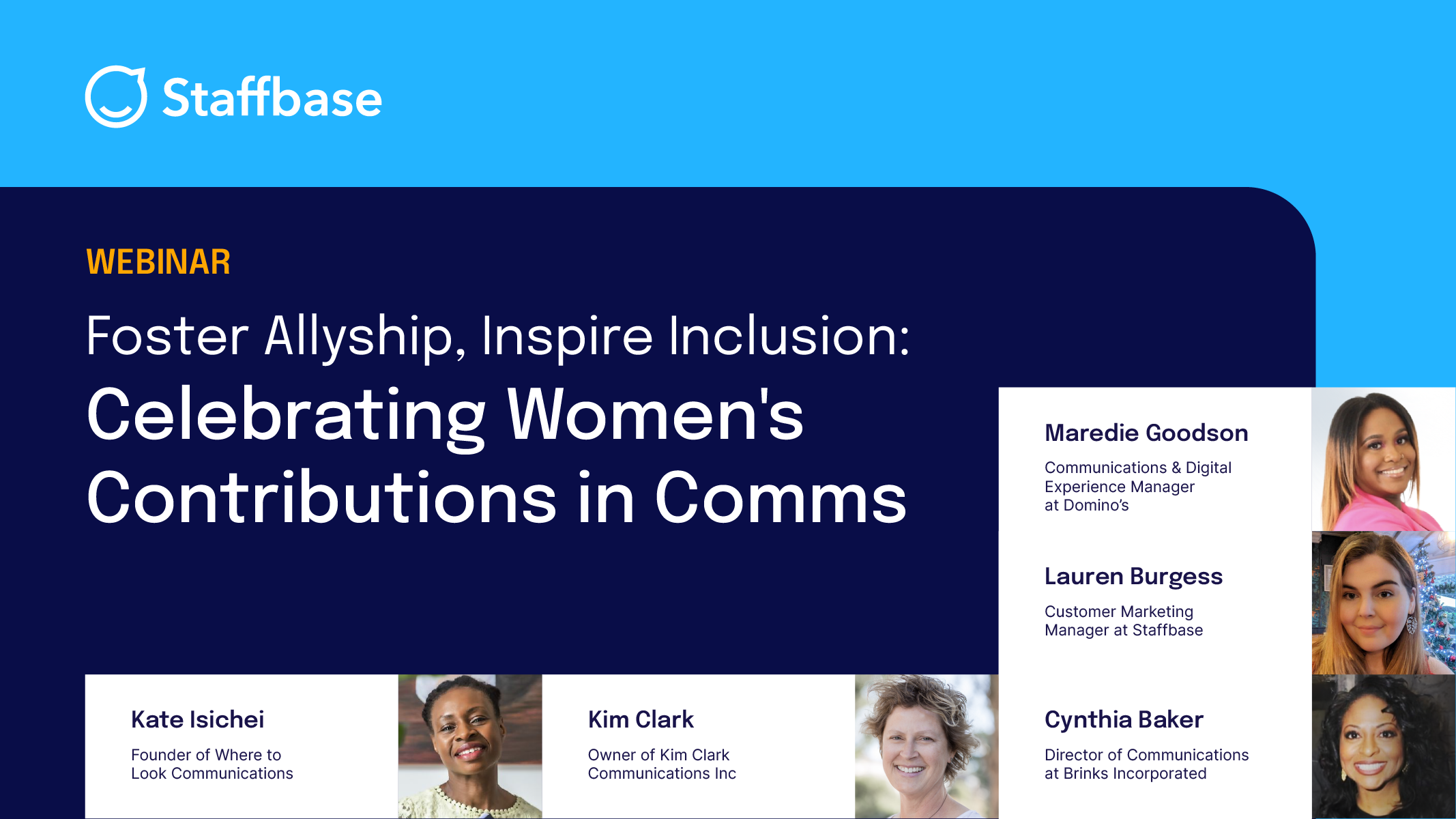 NA Webinar - Foster Allyship, Inspire Inclusion- Celebrating Womens Contributions in Comms 240318 - Asset_Speaker_1280x720px nodate