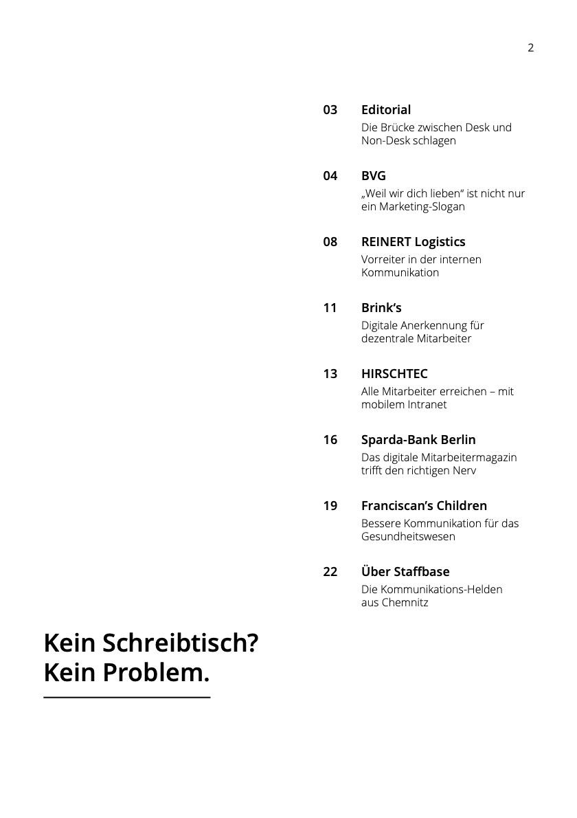 Mitarbeiter digital einbinden - Inhalt