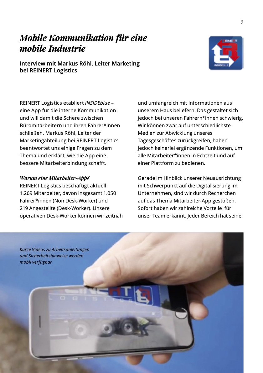 Mitarbeiter digital einbinden - Reinert