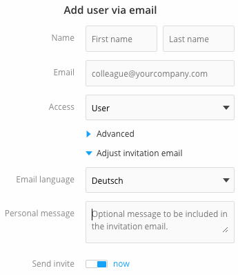 news for a space user onboarding invite new user
