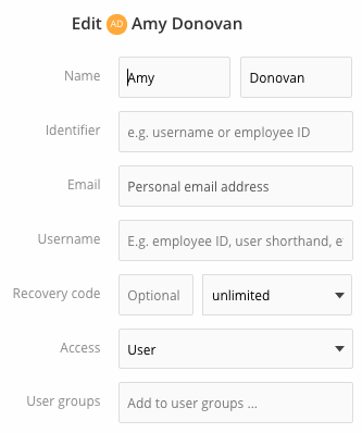 news for a space usermanagement edit user new fields